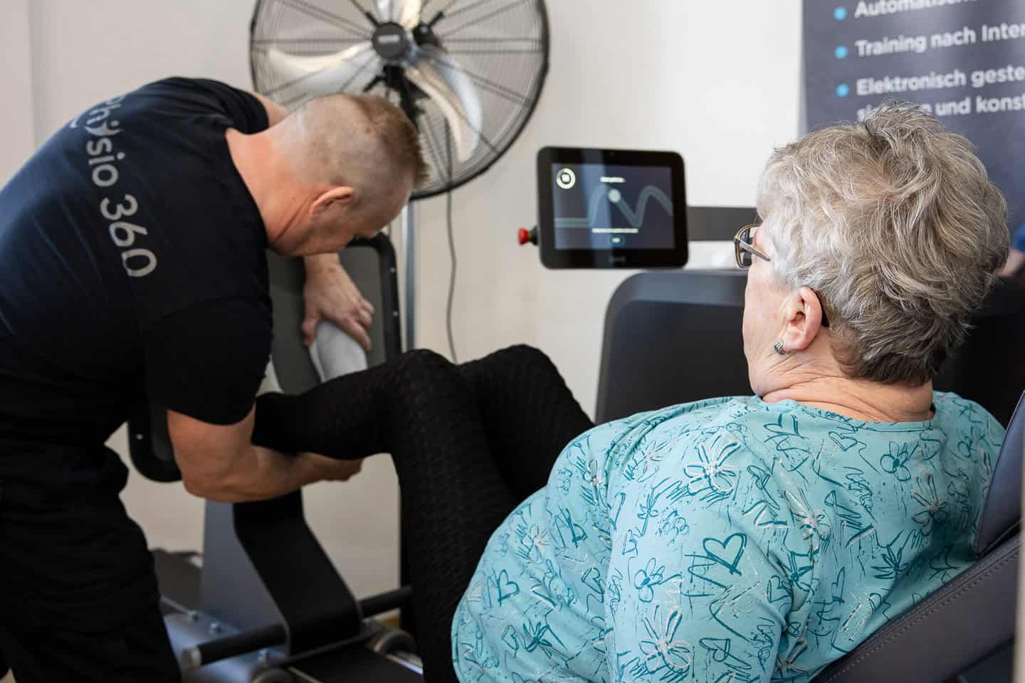 Training bei Physio 360 in Penzberg.